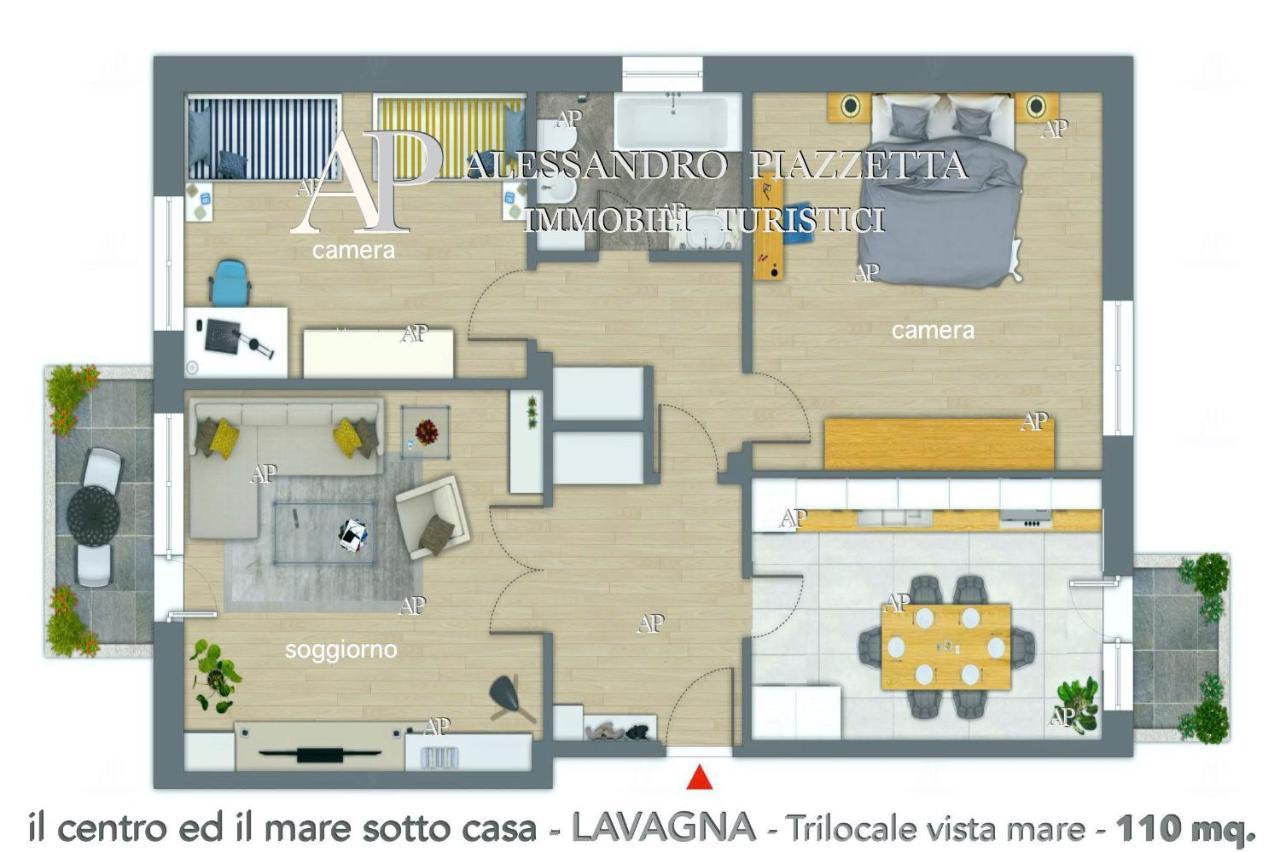 Il Centro Ed Il Mare Sotto Casa Apartment Lavagna Ngoại thất bức ảnh